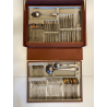 Servizio 12p. POSATE G.B.I.M. Broggi Milano STILE ROCAILLE METALLO ARGENTATO BOX