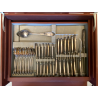 Servizio 12p. POSATE G.B.I.M. Broggi Milano STILE ROCAILLE METALLO ARGENTATO BOX