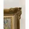 ANTICO QUADRO DIPINTO OLIO SU CARTONE PIOVANO BARTOLOMEO PAESAGGIO BOSCO 1972