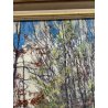 ANTICO QUADRO DIPINTO OLIO SU CARTONE PIOVANO BARTOLOMEO PAESAGGIO BOSCO 1972