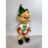 PINOCCHIO vintage LEDRA PLASTIC 1960 GOMMA gioco PUPAZZO burattino EPOCA h 36 cm