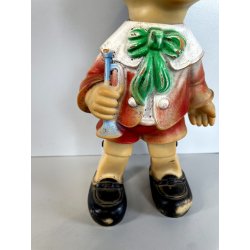 PINOCCHIO vintage LEDRA PLASTIC 1960 GOMMA gioco PUPAZZO burattino EPOCA h 36 cm
