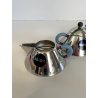 ALESSI set ZUCCHERIERA e LATTIERA modelli 9097- 9096 MICHAEL GRAVES acciaio