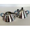 ALESSI set ZUCCHERIERA e LATTIERA modelli 9097- 9096 MICHAEL GRAVES acciaio