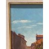ANTICO QUADRO DIPINTO OLIO SU CARTONCINO BARTOLOMEO PIOVANO TORINO CENTRO '900