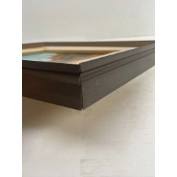 ANTICO QUADRO DIPINTO OLIO SU CARTONCINO BARTOLOMEO PIOVANO TORINO CENTRO '900