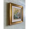 QUADRO DIPINTO OLIO TELA Luciano Lutring  NATURA MORTA VASO BOUQUET FIORI 1992