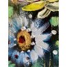 QUADRO DIPINTO OLIO TELA Luciano Lutring  NATURA MORTA VASO BOUQUET FIORI 1992