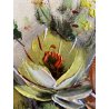 QUADRO DIPINTO OLIO TELA Luciano Lutring  NATURA MORTA VASO BOUQUET FIORI 1992