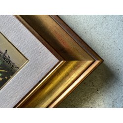 QUADRO DIPINTO OLIO TELA Luciano Lutring  NATURA MORTA VASO BOUQUET FIORI 1992
