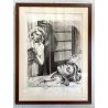 TAVOLA N. 33 V. Novelle ORIGINALE ILLUSTRAZIONE TEMPERA Enzo Magni (Ingam)  1950