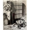 TAVOLA N. 33 V. Novelle ORIGINALE ILLUSTRAZIONE TEMPERA Enzo Magni (Ingam)  1950