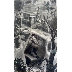 TAVOLA N. 41 V. Novelle ORIGINALE ILLUSTRAZIONE TEMPERA Enzo Magni (Ingam)  1950