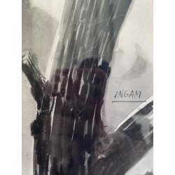 TAVOLA N. 41 V. Novelle ORIGINALE ILLUSTRAZIONE TEMPERA Enzo Magni (Ingam)  1950