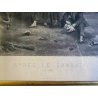 ANTICA STAMPA INCISIONE Après le combat (Le soir) MILITARIA GOUPIL PARIGI '800