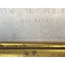 ANTICA STAMPA INCISIONE Avant L' Attaque (Le matin) MILITARIA GOUPIL PARIGI '800