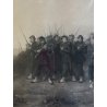 ANTICA STAMPA INCISIONE Avant L' Attaque (Le matin) MILITARIA GOUPIL PARIGI '800