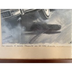 TAVOLA ORIGINALE TEMPERA Enzo Magni (Ingam)  ILLUSTRAZIONE EDITORIALE EPOCA 1950