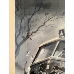 TAVOLA ORIGINALE TEMPERA Enzo Magni (Ingam)  ILLUSTRAZIONE EDITORIALE EPOCA 1950