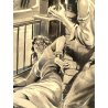 TAVOLA N. 5 V. Novelle ORIGINALE ILLUSTRAZIONE TEMPERA Enzo Magni (Ingam)  1950