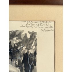 TAVOLA N. 5 V. Novelle ORIGINALE ILLUSTRAZIONE TEMPERA Enzo Magni (Ingam)  1950