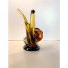 RARA SCULTURA LUMACA Archimede Seguso SNAIL VETRO Murano AMBRA  10,5 cm/h'