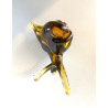 RARA SCULTURA LUMACA Archimede Seguso SNAIL VETRO Murano AMBRA  10,5 cm/h'