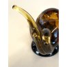 RARA SCULTURA LUMACA Archimede Seguso SNAIL VETRO Murano AMBRA  10,5 cm/h'