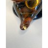 RARA SCULTURA LUMACA Archimede Seguso SNAIL VETRO Murano AMBRA  10,5 cm/h'