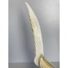 SCULTURA VETRO Murano SOMMERSO TRASPARENTE FOGLIA ORO FAGIANO GALLO PAVONE '50s