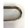 SECCHIELLO GHIACCIO VETRO GLACETTE VINTAGE ICE BUCKET PINZE METALLO ARGENTATO