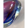 BOWL VETRO Murano Flavio Poli SOMMERSO BLU VIOLA PRESSE-PAPIER 11,5 ø cm '60/'70