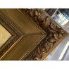 GRANDE QUADRO OLIO A. Della Gatta SCENA GENERE PASTORELLA GREGGE PECORE TRAMONTO