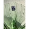 CIOTOLA VETRO VERDE  DESIGN Mats Jonasson SCULPTURAL BOWL ART GLASS SWEDEN ø19cm