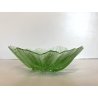 CIOTOLA VETRO VERDE  DESIGN Mats Jonasson SCULPTURAL BOWL ART GLASS SWEDEN ø19cm