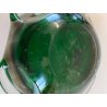 BOWL SVOTATASCHE VETRO Murano LOBATO SOMMERSO VERDE AMBRA ø 17cm
