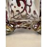 PICCOLO VASO VETRO BOHEMIA Loetz  DECORO IRIDESCENTE PASTA DI VETRO ART NOUVEAU