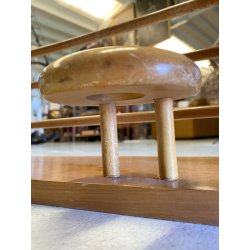 APPENDIABITI PARETE DESIGN LEGNO ATTACCAPANNI con CAPPELLIERA MIDCENTURY ITALY