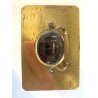 ANTICO OROLOGIO PENDOLA DA VIAGGIO OFFICIER OTTONE VETRO PRIMO '900 NON funziona