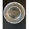 SVUOTATASCHE VINTAGE VETRO TRASPARENTE FROSTED STUDIO GLASS BOWL  ø 18 cm '70s