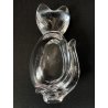FIGURA CRISTALLO Vannes Art CRYSTAL CAT FIGURINE SOAP DISH BOWL