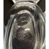 FIGURA CRISTALLO Vannes Art CRYSTAL CAT FIGURINE SOAP DISH BOWL