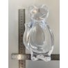 FIGURA CRISTALLO Vannes Art CRYSTAL CAT FIGURINE SOAP DISH BOWL