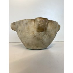 ANTICO MORTAIO MARMO FARMACIA ERBORISTERIA CUCINA  ø 19x9,5cm/h EPOCA '700