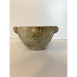 ANTICO MORTAIO MARMO FARMACIA ERBORISTERIA CUCINA  ø 19x9,5cm/h EPOCA '700