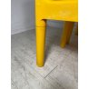 SET 4 SEDIE Kartell 4875 GIALLE Carlo Bartoli ITALY PLASTICA ANNI 70 DESIGN