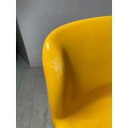 SET 4 SEDIE Kartell 4875 GIALLE Carlo Bartoli ITALY PLASTICA ANNI 70 DESIGN