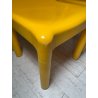 SET 4 SEDIE Kartell 4875 GIALLE Carlo Bartoli ITALY PLASTICA ANNI 70 DESIGN