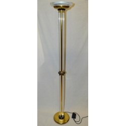 LAMPADA TERRA PLEXIGLASS OTTONE 1960 DESIGN STILE Romeo Rega VINTAGE FLOOR LAMP