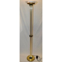 LAMPADA TERRA PLEXIGLASS OTTONE 1960 DESIGN STILE Romeo Rega VINTAGE FLOOR LAMP